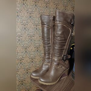 Brown Knee-High Women's Boots